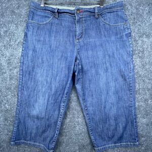 Vintage Smiths‎ Jean Shorts Womens 14 Wide Leg Baggy Jorts Skater Street Y2K